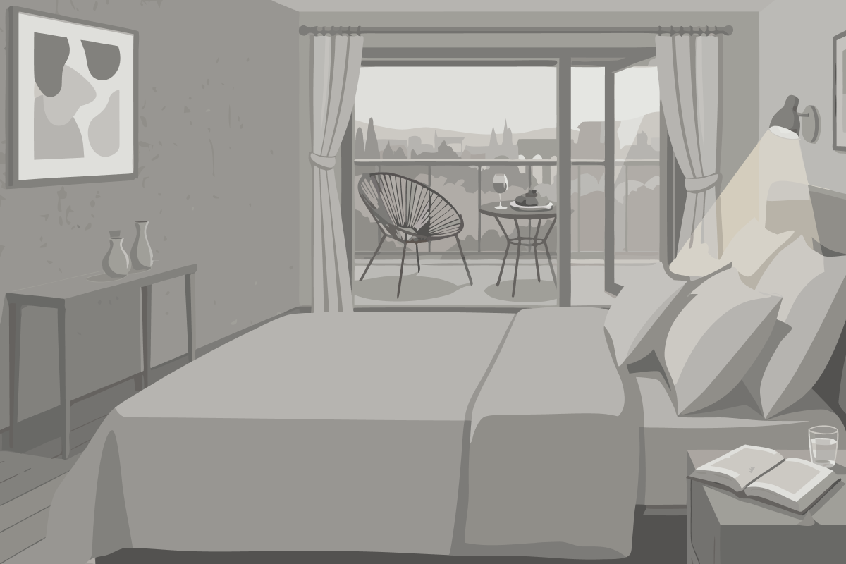 Chambre Double avec Lit d'Appoint (3 Adultes)